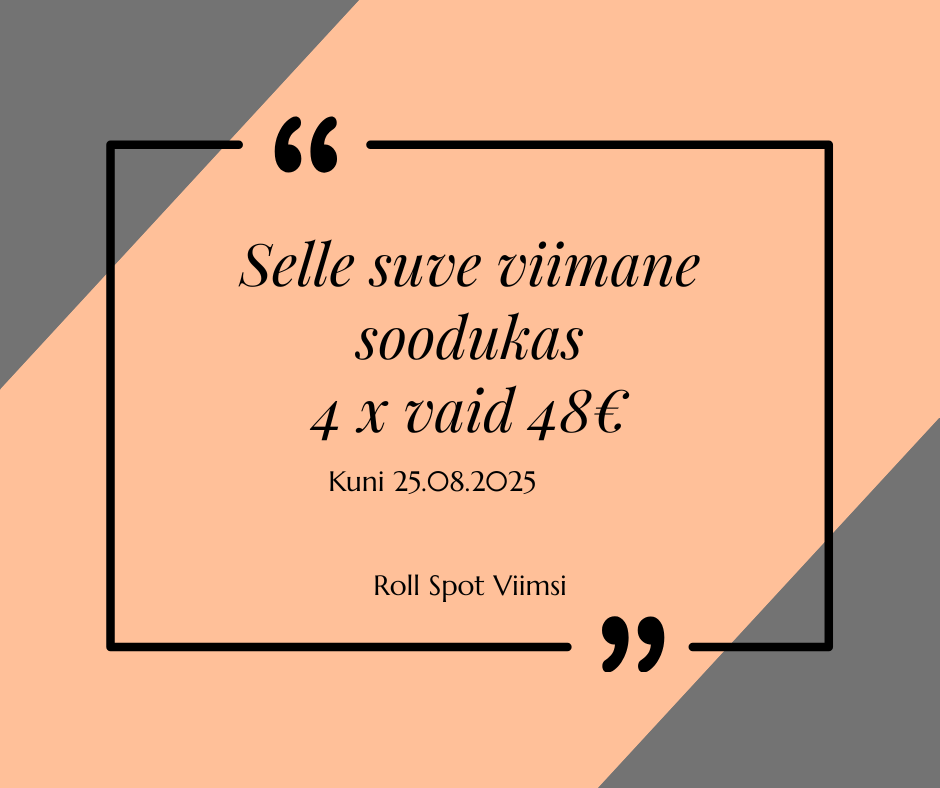 Augusti soodukas 4x 48€